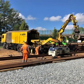 Semistationäres Schweißen für Utrechts neue Sneltram